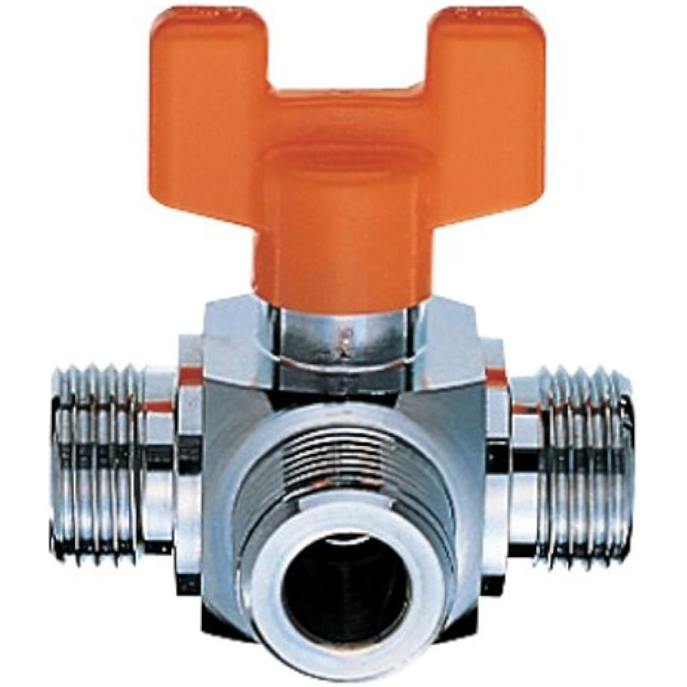 SANEI switching ball valve, water flow switching type, handle one-touch detachable type, nominal size 13 JV63-13