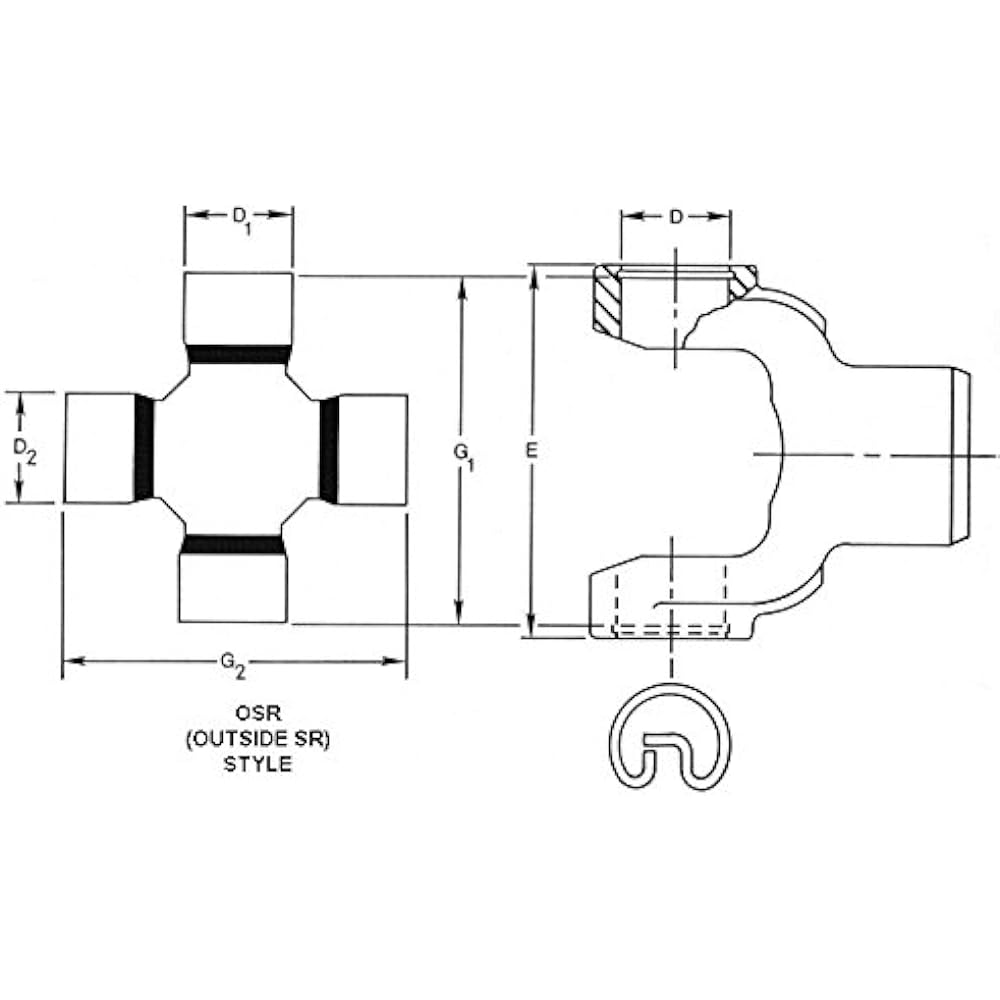 Spicer 5-134X U-joint kit