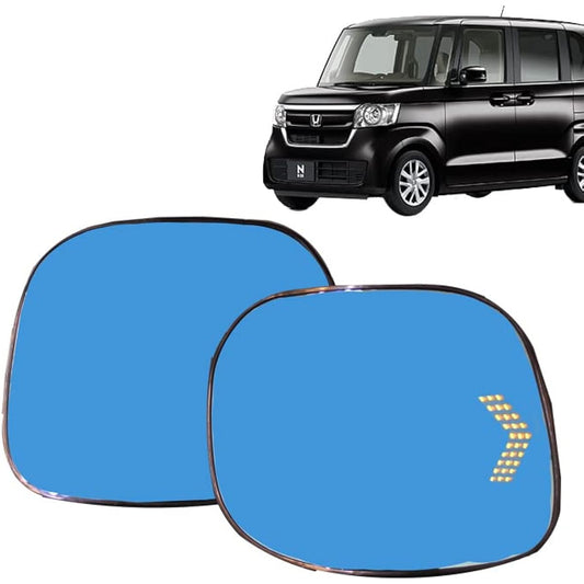 N-BOX JF3/4 (including custom) Genuine Mirror Replacement Type LED Sequential Turn Signal Door Mirror Blue Mirror Lens (Built-in Mirror Heater)