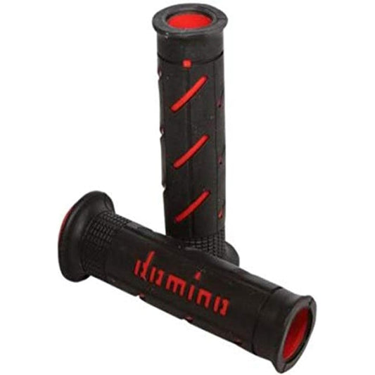 domino Handlebar Grip Street Type 126mm Thermoplastic Rubber Black x Red A25041C4240