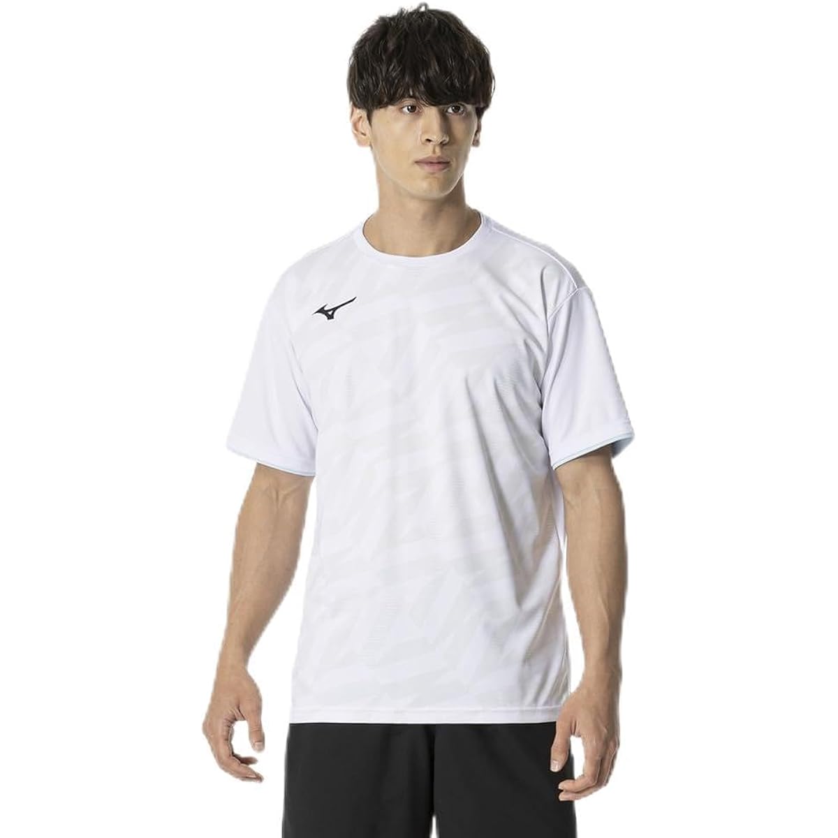 [Mizuno] Tennis Badminton Game Shirt, Short Sleeve, Sweat Absorbent, Quick Drying, Dynamotion Fit, Certified by Japan Badminton Association, Unisex 62JAB028