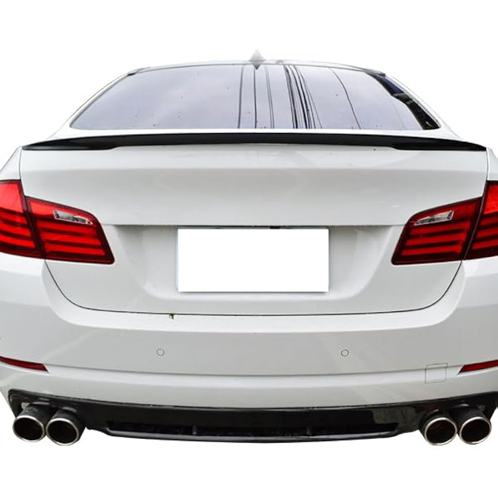 IKON MOTORSPORTS Trunks Pooflers 2011-2016 BMW 5 Series F10 Sedan 4 Door Performance Style Paint #x13 Pylite Brown Metallic ABS Rear Win Grid Deck