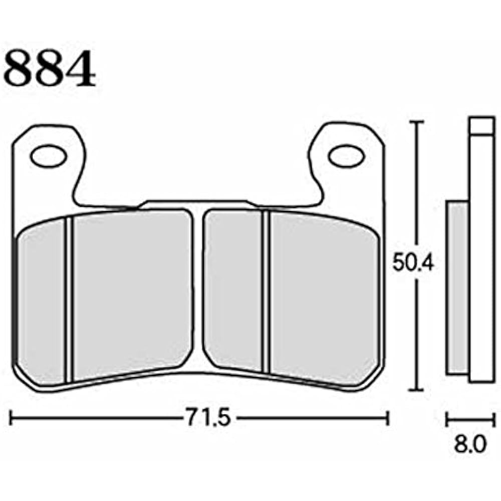 RK Brake Pad Mega Alloy SUZUKI:GSXR1000(K4/K5) '04/'05 (Front) etc. Motorcycles Motorcycles 884MA-X