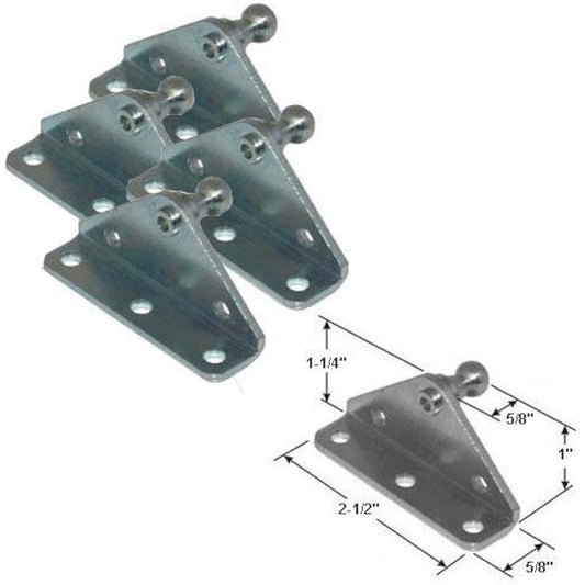 10mm Ballstad Bracket Gas Prop/Strut 4 Pack