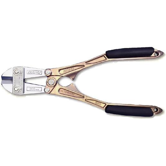 Togyu Sangyo Togyu Stainless Blade Forged Aluminum Handle Bolt Clipper 300mm Curved Handle Brown 02864