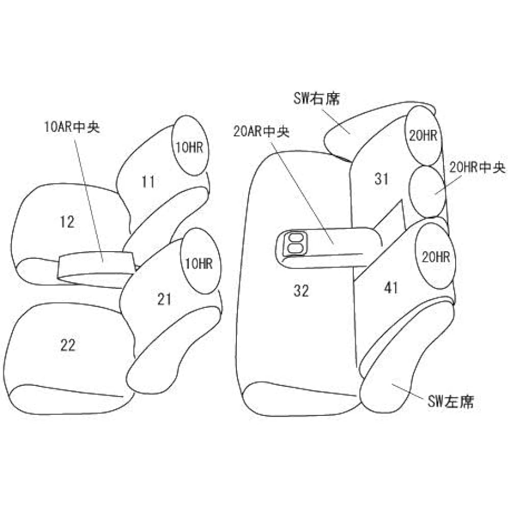 Clazzio Seat Cover All Seats Set Prius ZVW30 H21(2009)/6~H23(2011)/12 Clazzio One Black ET-0127 [46ETB0127K]