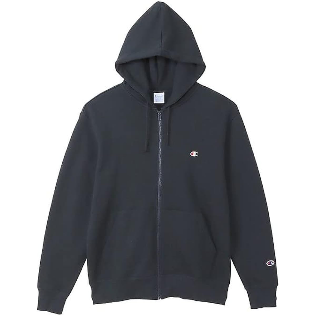 [Champion] Hoodie, Long Sleeve, One Point Logo, Zip Hooded Sweatshirt, C3-W104Z Men's