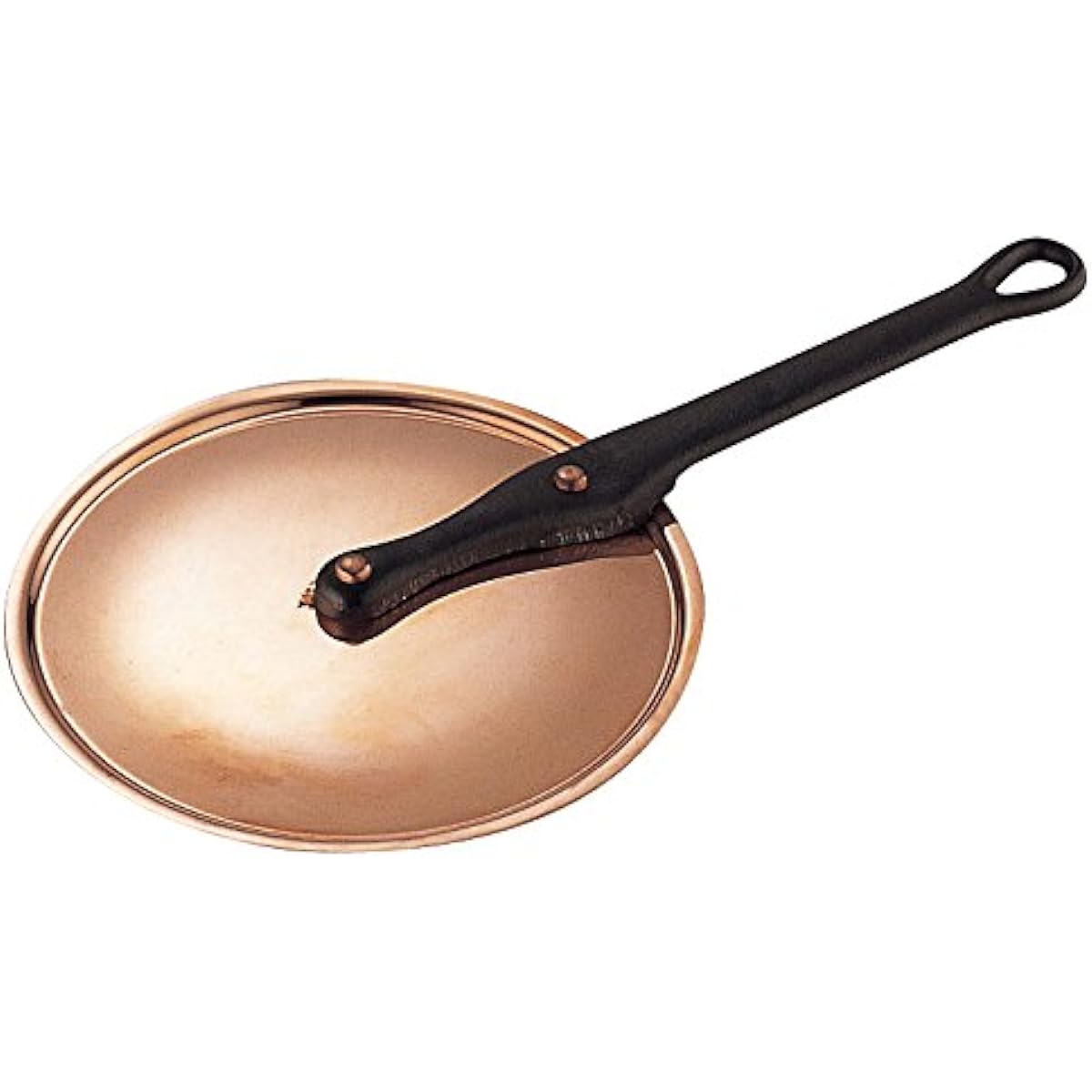 Wadasuke Seisakusho Copper Extra Thick Pot Handle Lid Iron Handle 21cm 3446-0214