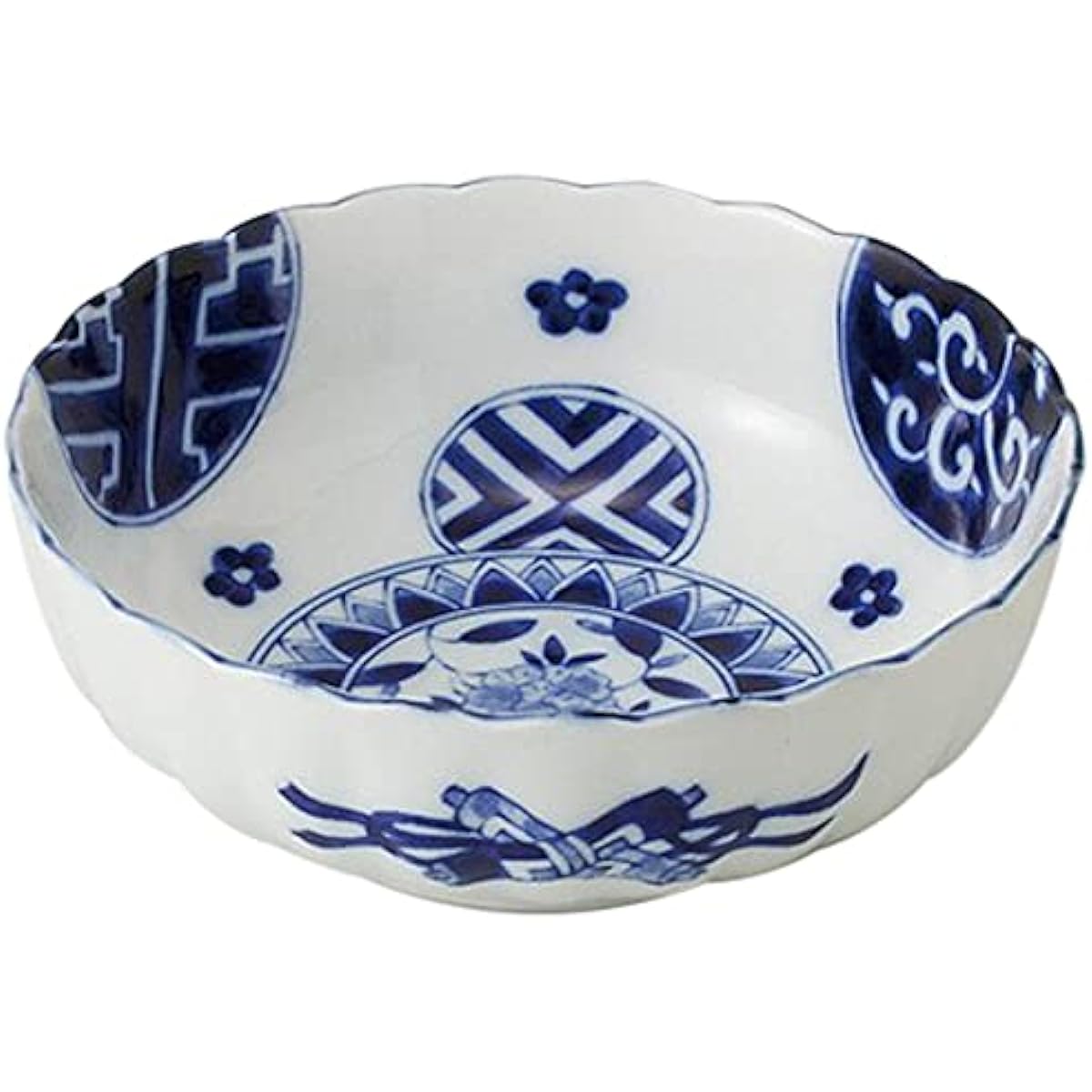 Set of 10 Aimaru Crest 5.5 pots [16.8 x 6.1cm 410g] [Simmered pot] [For restaurants, inns, Japanese tableware, restaurants, commercial use]