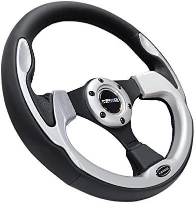 NRG Innovations RST-001rd reinforced Steering Wheel (320mm Sports Steering Wheel Red Trim) Red