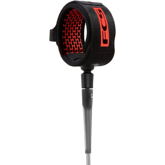 FCS Surfing Leash Cord 9ft ANKLE ALL ROUND REGULAR All Round Regular 9 Ankle (Flame_Red)