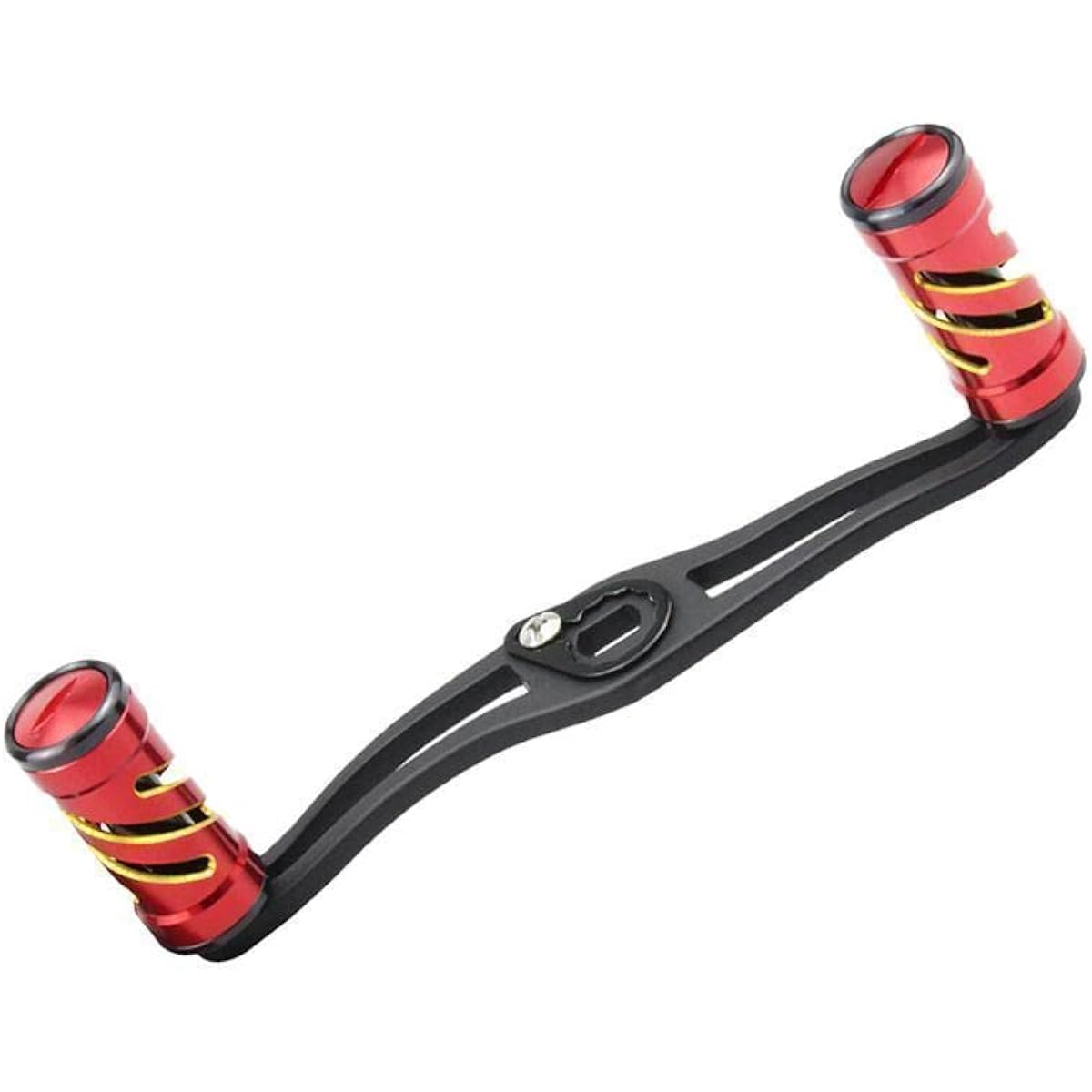 VISPREA Reel Parts Bait Reel Handle 120mm Crank Aluminum Alloy Shimano Shimano Daiwa Daiwa Abu Garcia Custom Parts Replacement YU228 (Red + Gold)