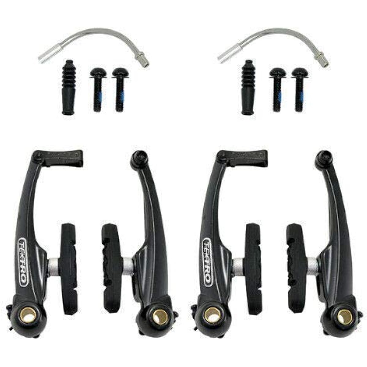 TEKTRO 857AL Linear Pull Brake Set Long Arms 110mm, Black, MH1813