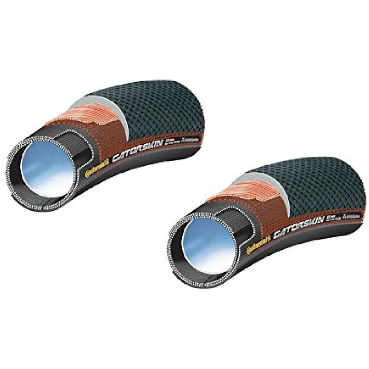 Set of 2 Continental SPRINTER GATORSKIN Tubular Tire TU (28" x 25mm) [Parallel Import]