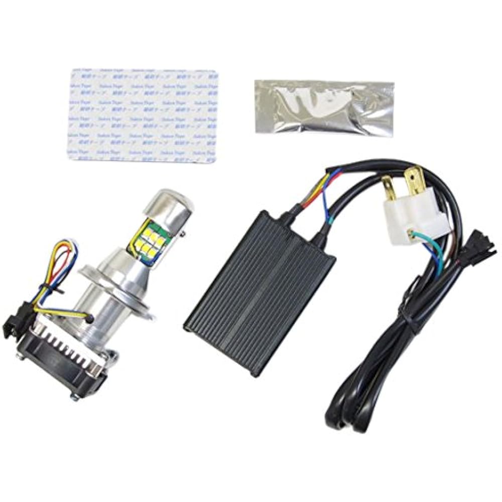 PROTEC LB4-S3 LED Headlight Bulb H4 Hi/Lo 30w/30w 3000k Halogen Color (Short Heatsink) 65044