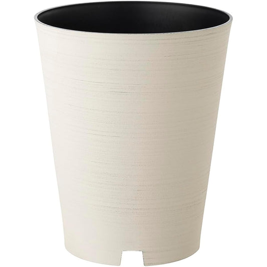 Richel Grainy Pot Cover for size 10 pots, ivory pot cover, tall type that securely hides the pot