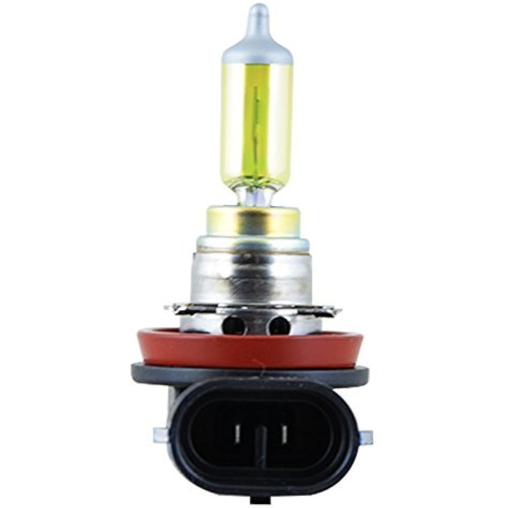 PIAA Halogen Bulb for Fog Lights H16 2500K Solar Yellow Vehicle Inspection Compatible [Easy to see in rain, fog, and snow] 2 pieces 12V 19W (equivalent to 30W) Comes with a reliable 1 year manufacturer's warranty HY111