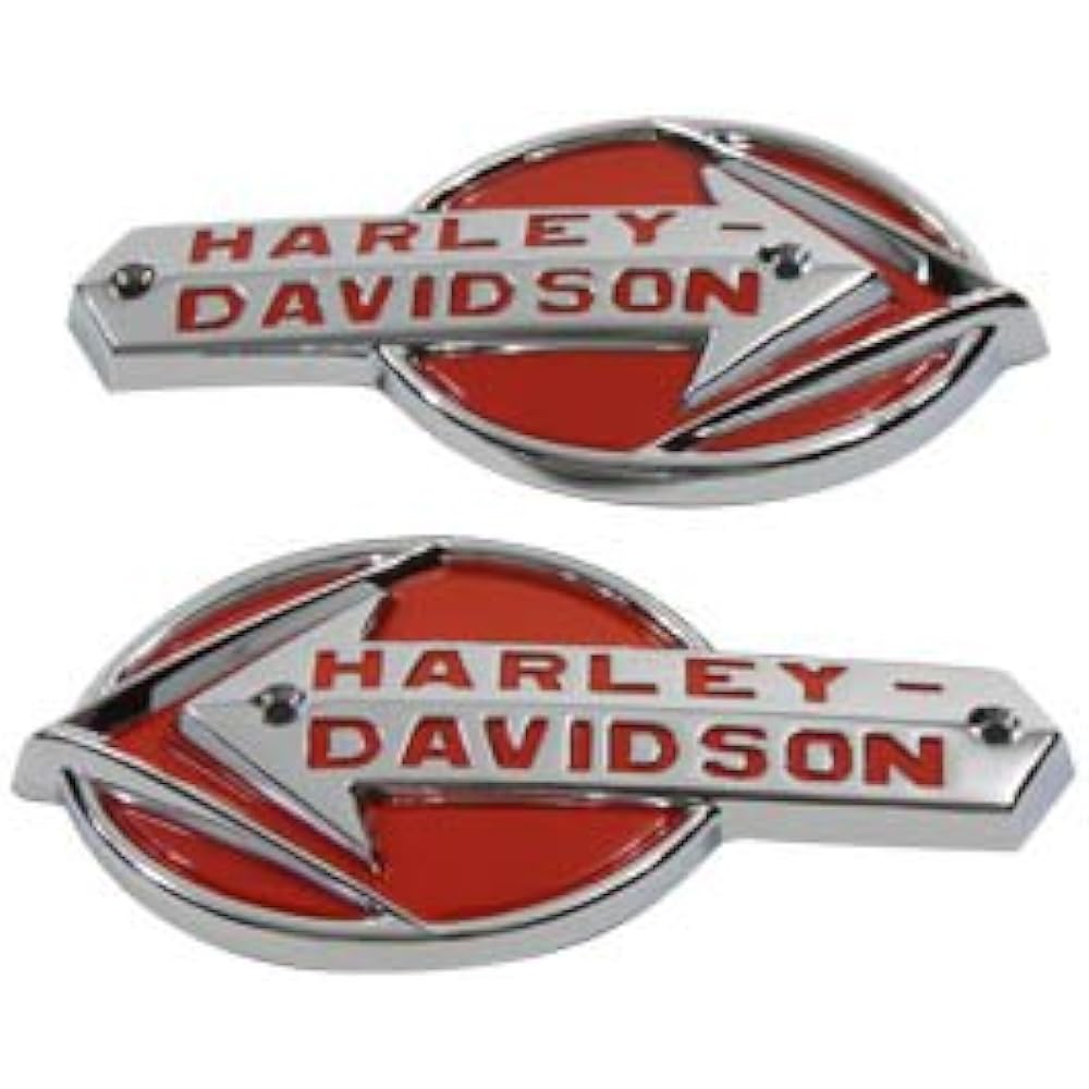 Genuine Harley 1959-60 Reproduction Emblem Left and Right 2 Piece Set