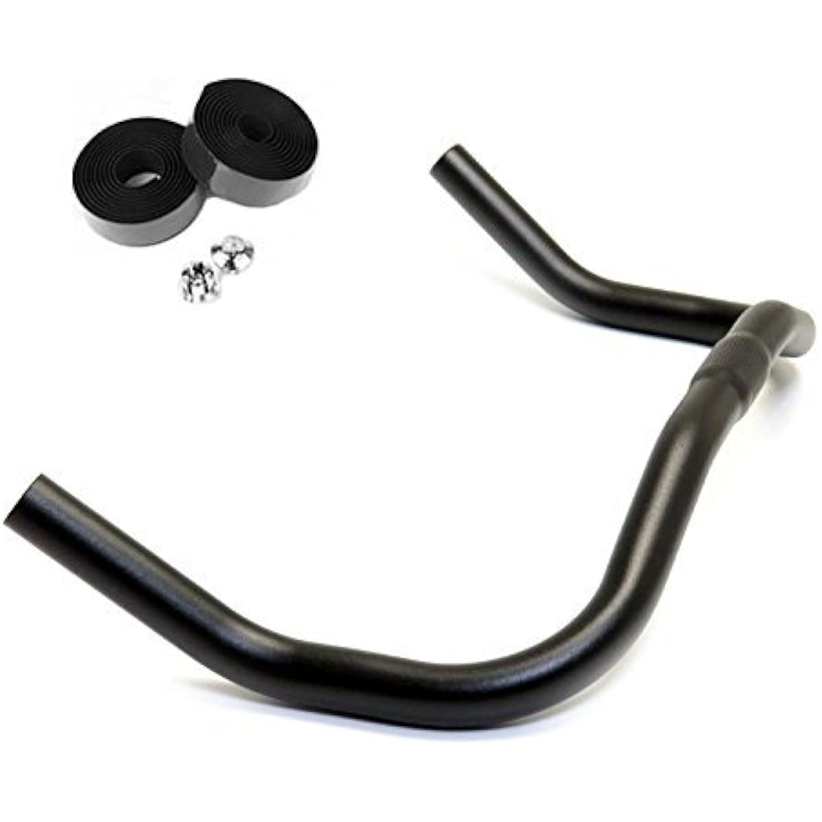 [YuHaru] Bullhorn handle drop type 410mm 25.4φ bar tape (black) 3 x 200cm [Original set product]