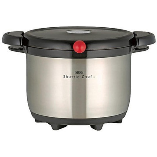 Thermos Vacuum Heat Insulation Cooker Shuttle Chef 3.0L Stainless Steel Black KBA-3001 SBK