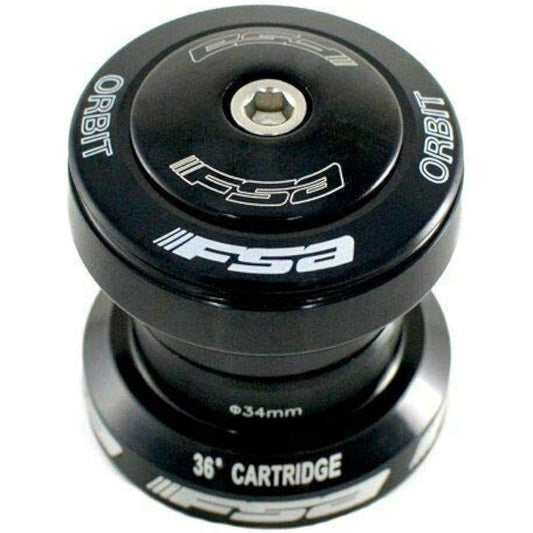 FSA NO.2N Orbit UF 1-1/8 Threadless Sealed Bearing Headset, Black, XTE1714