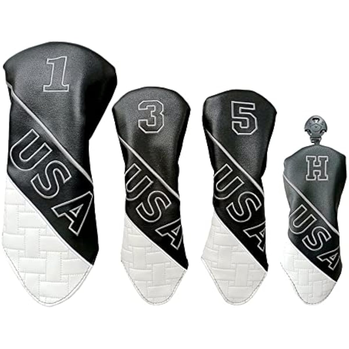 Head cover Golf cover Driver cover Wood cover Utility cover UT cover 4-piece set 1 3 5 H USA