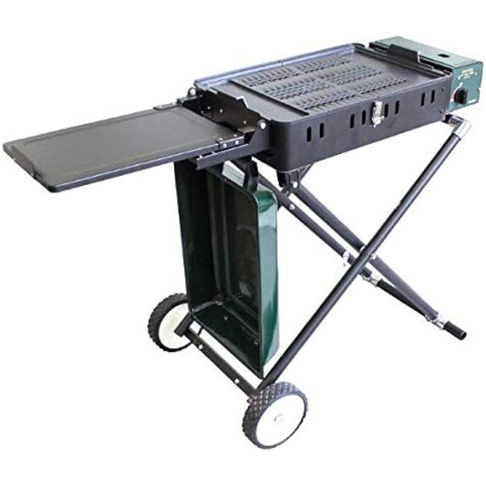 Nitinen Cassette Gas BBQ Grill Quickly 2 CBS-333 Green Width 98.6 x Depth 44.3 x Height 73.7 cm