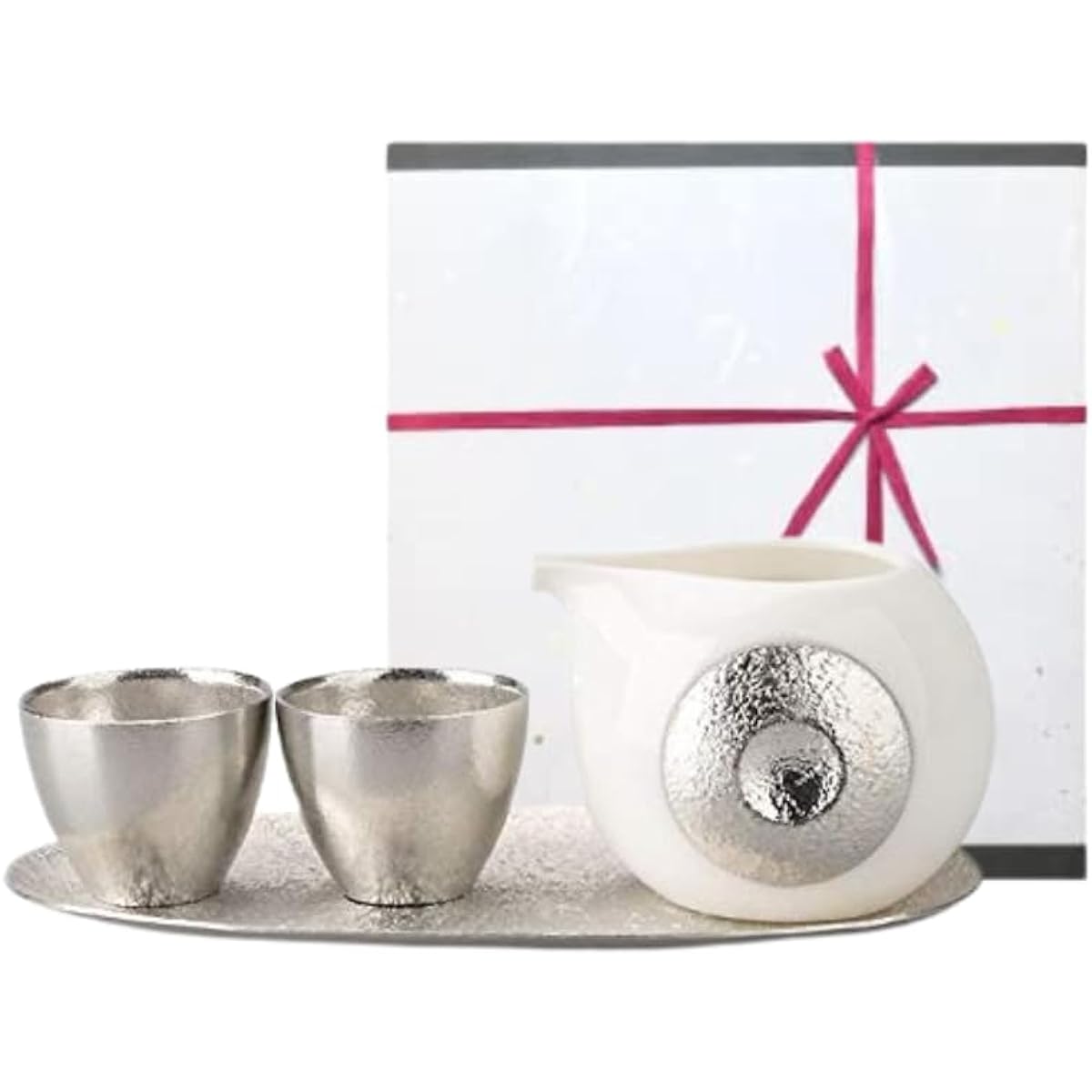 [Nousaku Red Ribbon Wrapped with Japanese Paper] Small Cup Set - 2 Cups - Ice Breaker