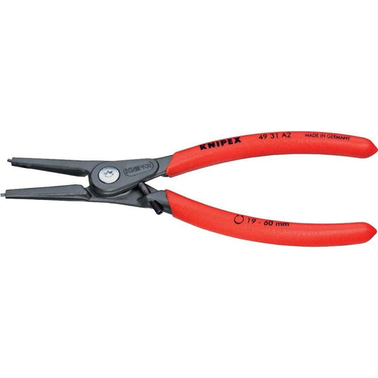 KNIPEX Precision Snap Ring Pliers for Shafts Straight 4931-A1 Straight 10-25mm