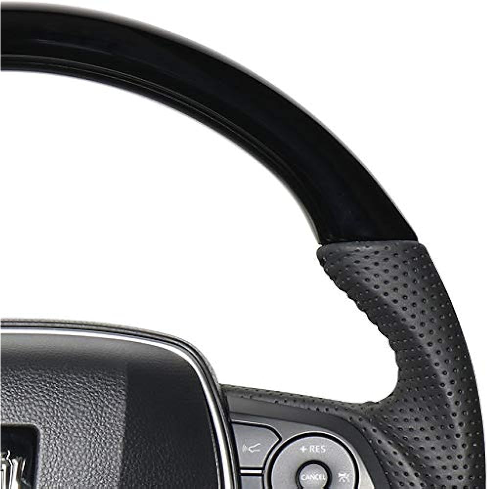 REAL Steering [Crown (220 series)] Original Series Piano Black TYA-PBW-BK-CRO