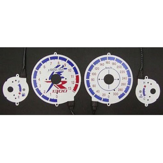 Odax Gel Meter Panel AS Type White Panel GSX1300R HAYABUSA (01-07) OXP-311514-AS