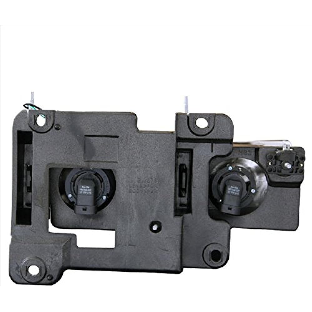 SPPC Black Crystal Head Light Assembly Set low Heel Chevrolet for Size -Right of the passenger seat and driver's left replacement headlamp