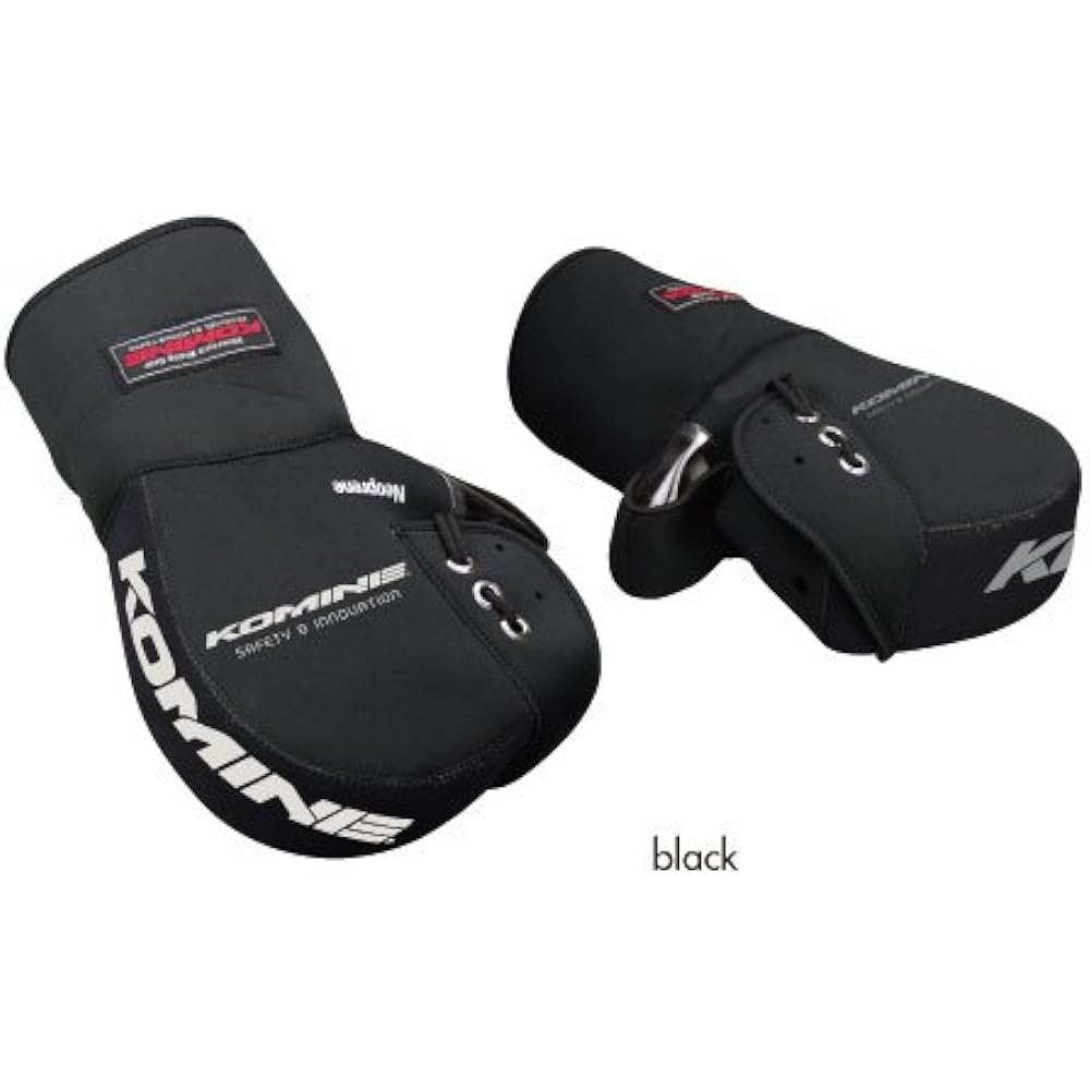 KOMINE Motorcycle Neoprene Handle Warmer/Handle Cover Long Black Free AK-049 422