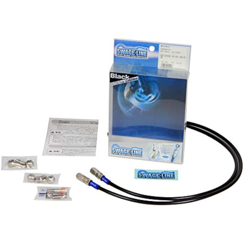 SWAGE LINE Front Brake Hose Kit Stainless Steel Black Smoke Hose WR250X 07-13 STFB331 [HTRC9]