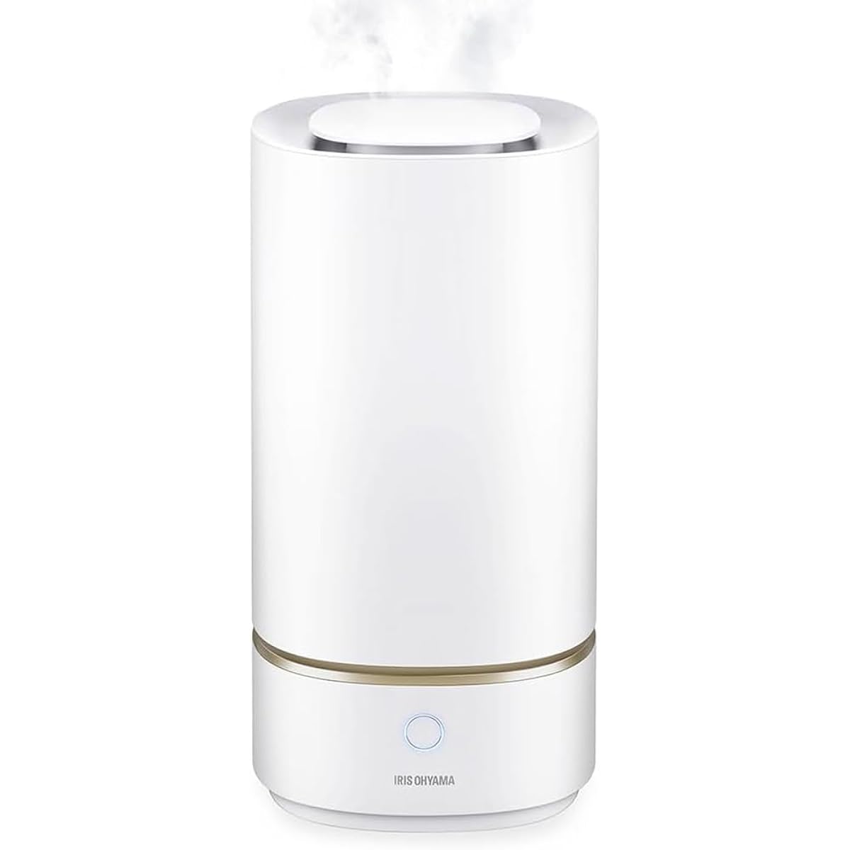 Iris Ohyama Humidifier, Ultrasonic Type, Humidification Volume: 230ml, Tank Capacity: 3L, Tatami, 13 Hours Continuous Humidification, Water Supply from Above, Small, Tabletop, Desk Use, PHM-UU23B-W, White