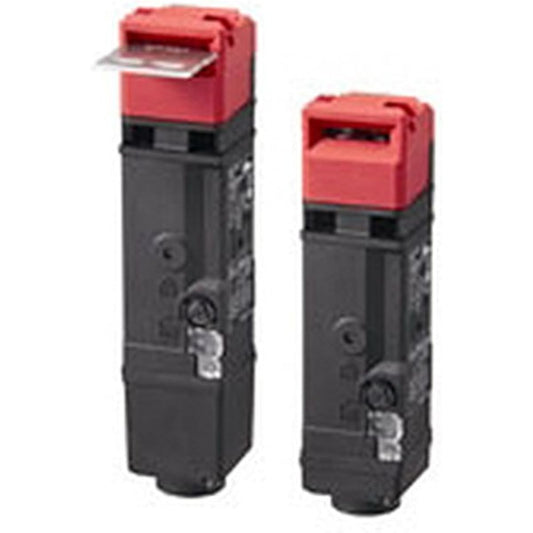 omron Compact Electromagnetic Lock Safety Door Switch 5 Contacts (3NC+2NC) General Release Key DC24V Indicator Light Orange Connector Type (D4SL-N2HFA-DN)