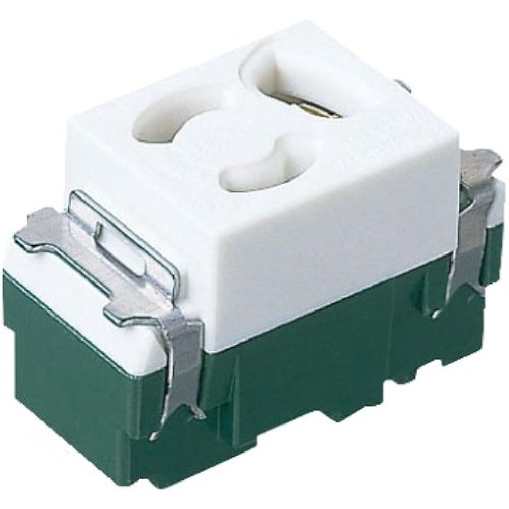 Panasonic Embedded Retainer Grounding Outlet White WN1161SW 10 Pieces