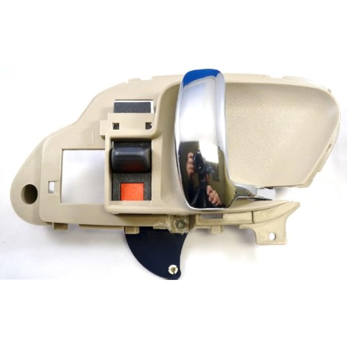 PT Auto Warehouse GM -2576MH -RH - Internal internal door handle, light beige/tongue motion, with chrome lever -the passenger side side