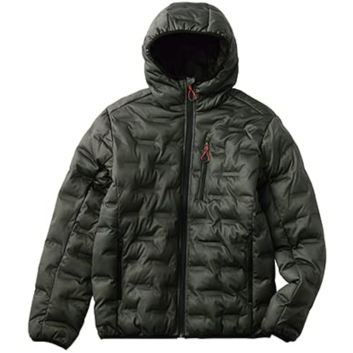 [EVERSOUL] TULTEX Filled Jacket, Zip Parka, Outerwear, Stretch Blouson, Windproof, Cold Protection, Warm, Heat Retention, Outdoor, Fluffy, Large Size, Men's