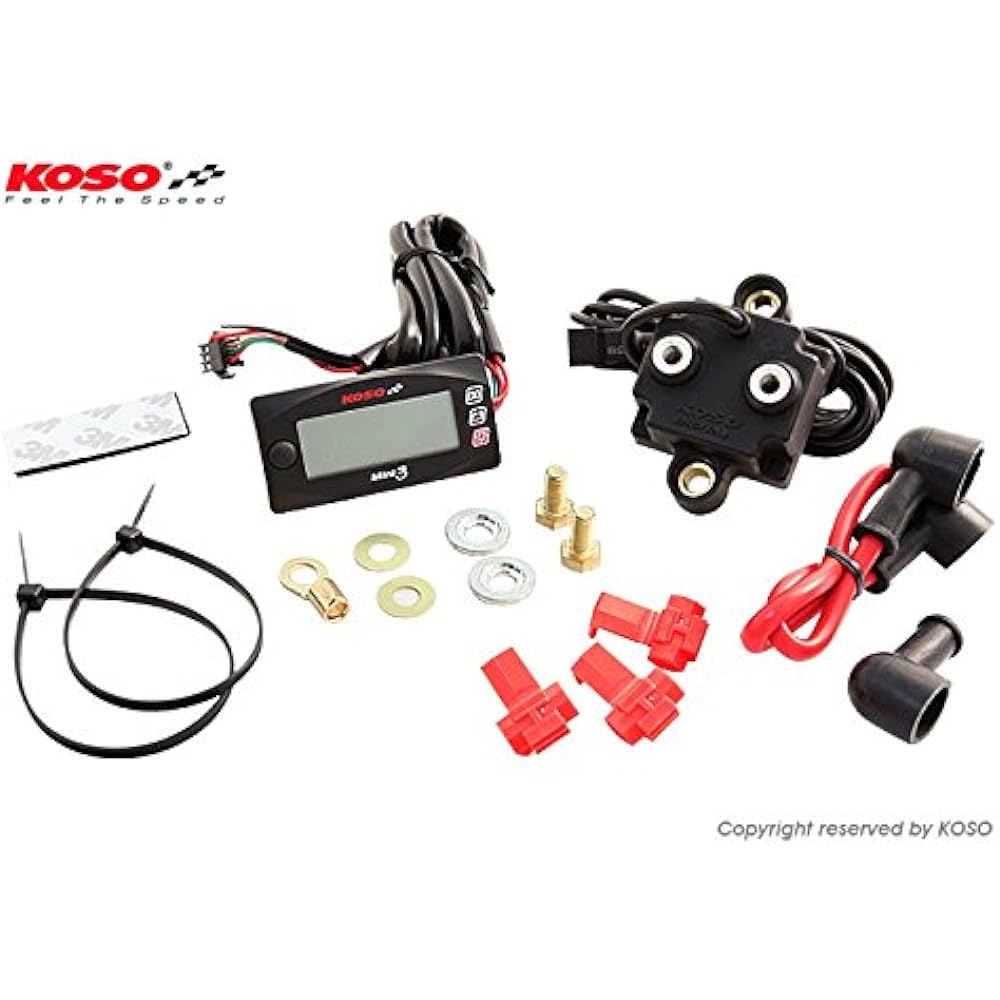 KN Planning KOSO Bike Motorcycle Scooter Car Mini3 Digital Ammeter Voltmeter Ampere Volt Voltmeter