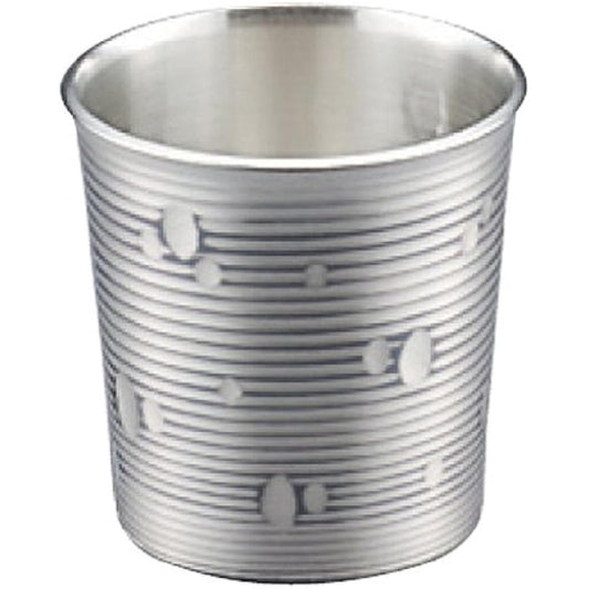 Shinkoukinzoku Cup, Tin Covered Finish, 100ml, Pure Copper, Tin Covered, Setsugekka, Handmade Cup, Plum CF-42-1SN