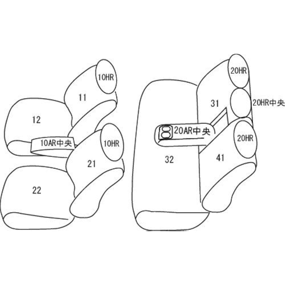 Clazzio Seat Cover Prius ZVW50 Series Clazzio Junior Black ET-1078 [41ETH1078K]
