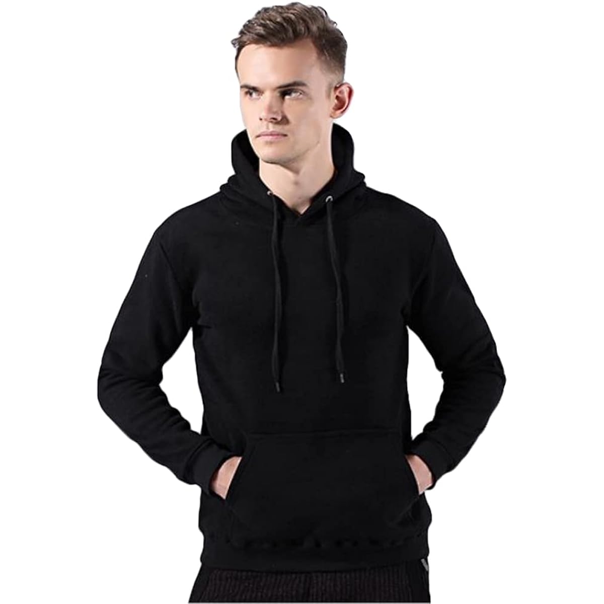[Sunny Wing] Men's and Women's Parka, Plain, Fleece-lined Loungewear, Unisex Pullover, Autumn Clothes, Long Sleeve