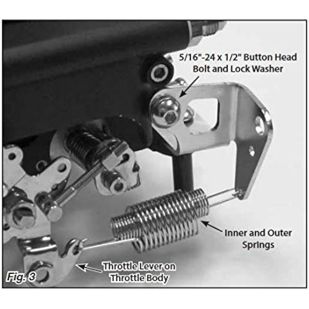 LOKAR XTCB-40FIT Throttle/Kickdown Mount Bracket for Fitech EFI APPL