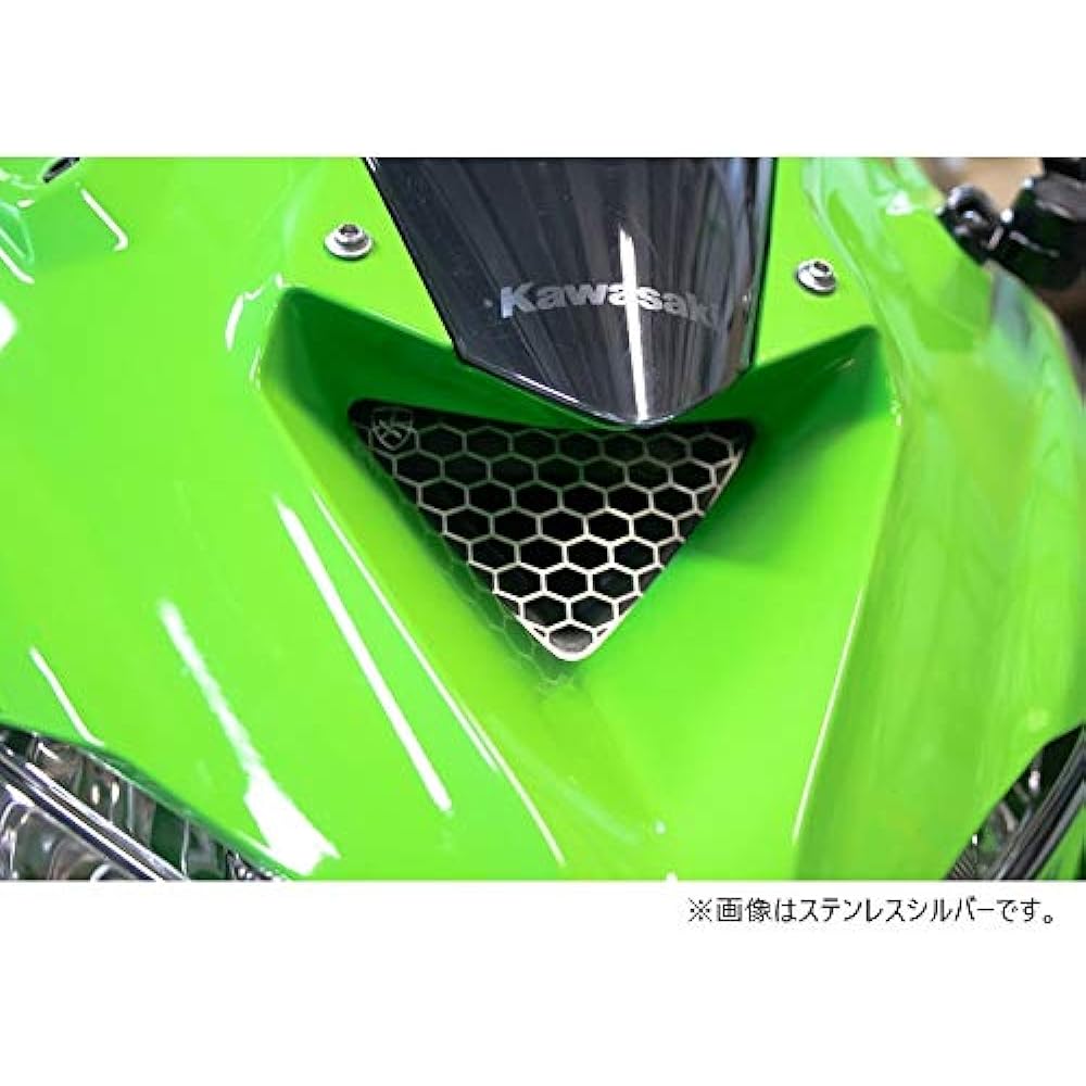 TRICK STAR Mesh Guard ZX-25R Genuine Air Duct Exclusive Air Intake Stainless Steel Black Plated ADM-034-BM