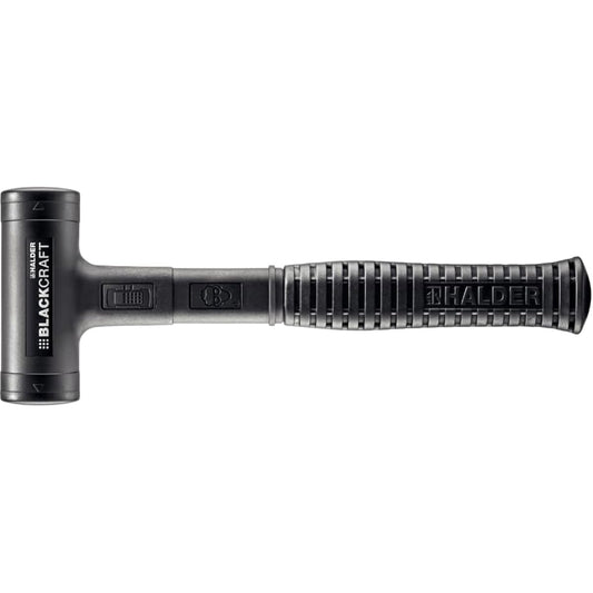 Halder Recoilless Plastic Hammer Black Craft Nylon (White) Diameter 40 Swiss Made