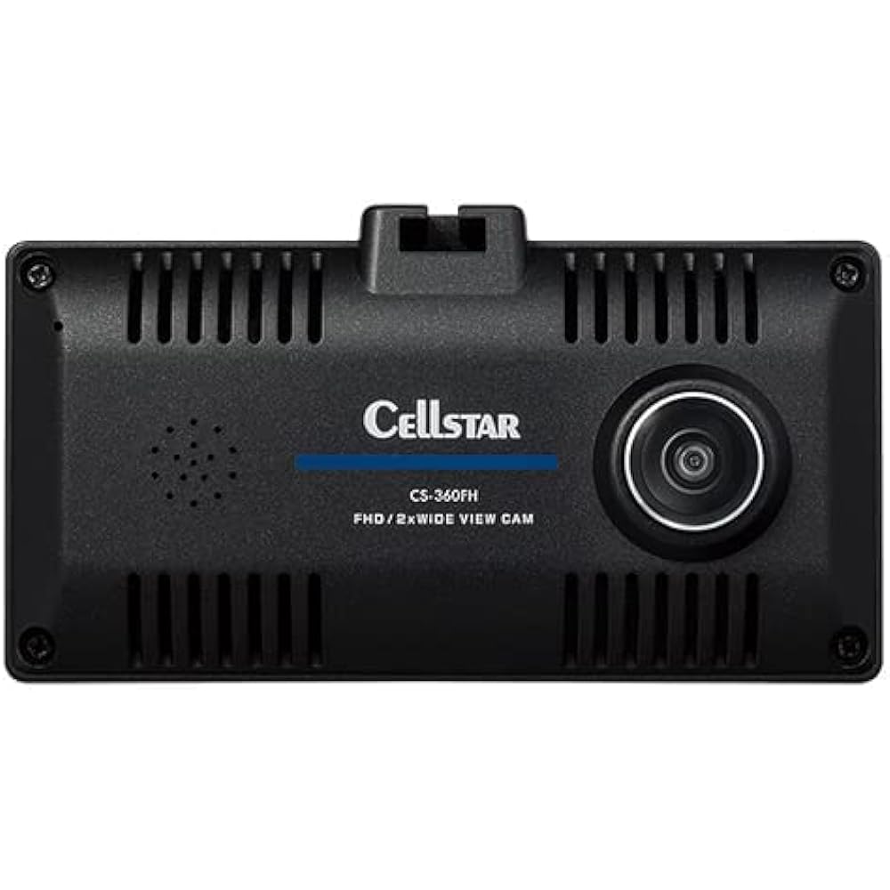 Cellstar CS-360FH Dash Cam, 360° Photography, 2 Megapixels, FullHD, STARVIS MicroSD (32 GB) Included, Parking Mode, GPS Function, 1.44-Inch, Made in Japan