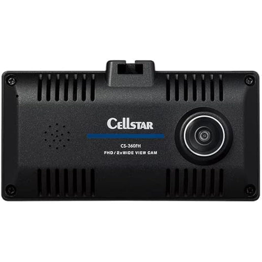 Cellstar CS-360FH Dash Cam, 360° Photography, 2 Megapixels, FullHD, STARVIS MicroSD (32 GB) Included, Parking Mode, GPS Function, 1.44-Inch, Made in Japan