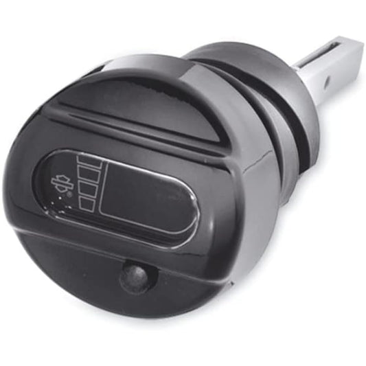 Genuine Harley 62700011 Oil Dipstick with LCD Oil Volume Thermometer, Gloss Black