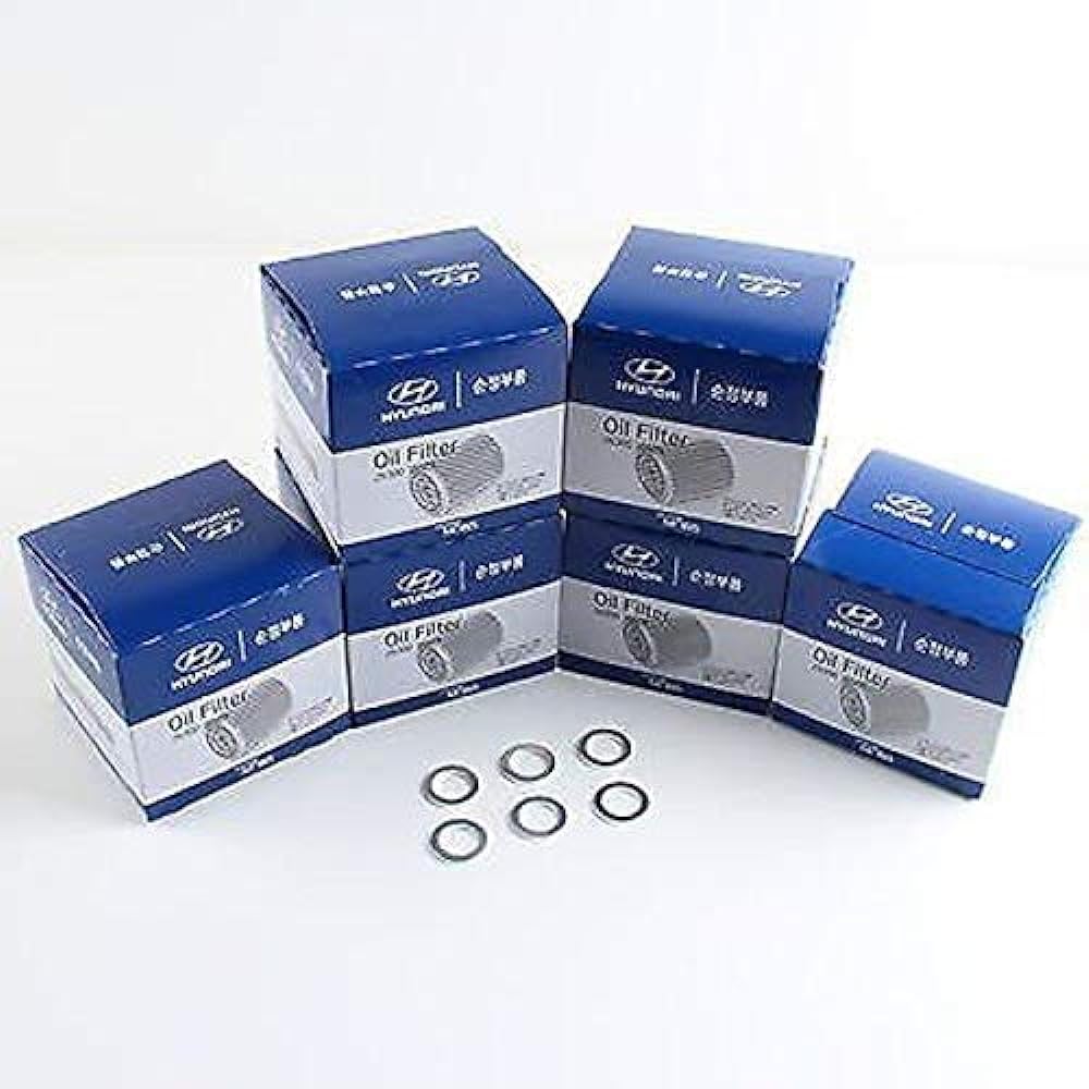 Genuine OEM Hyundai & Kear Oil Filter 26300-35505 (New version of 35504) (6 packs)